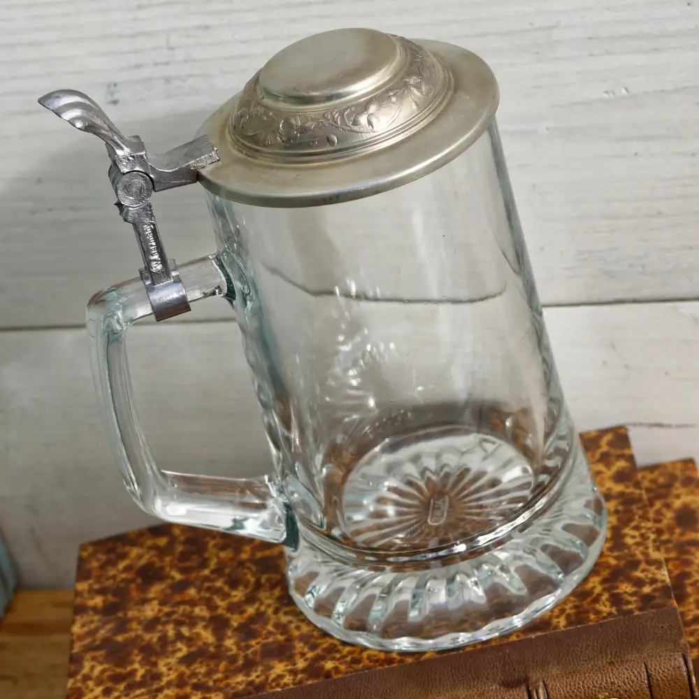 Porcelain Embossed Beer Stein