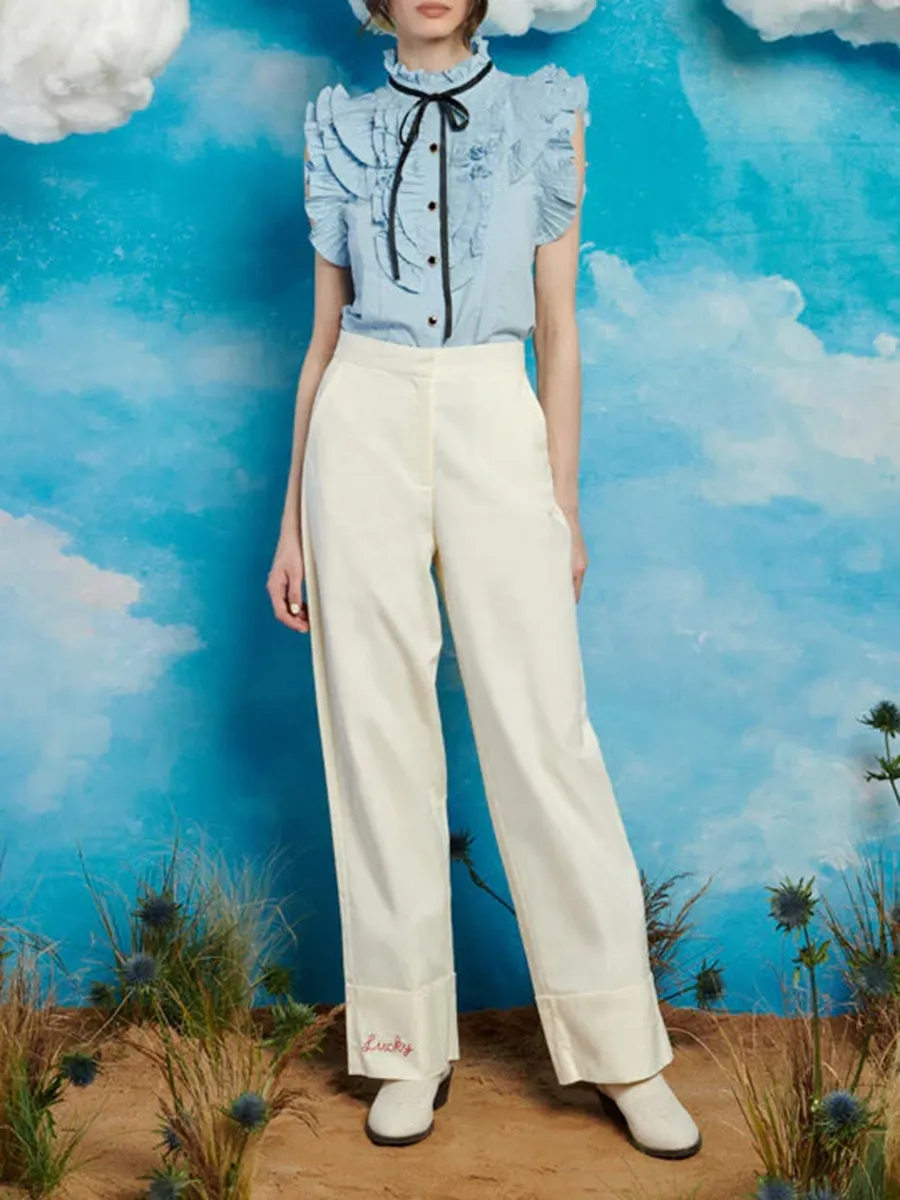 Embroidered Trousers