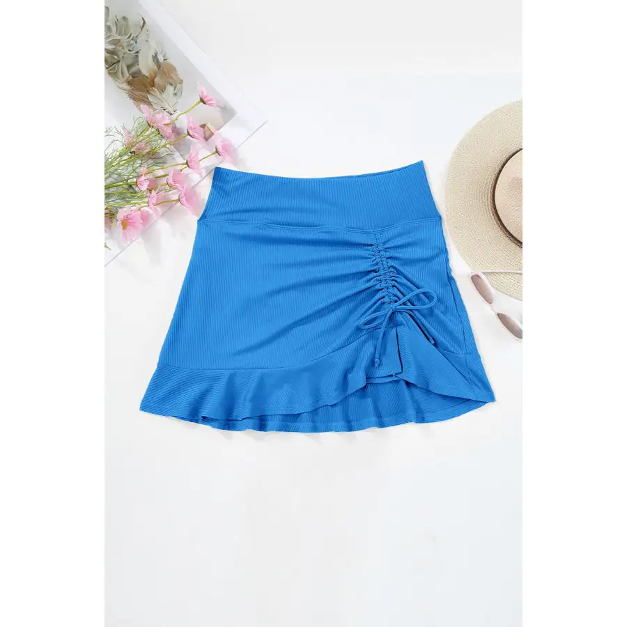 Women's Ruched Skirt Swim Bottom