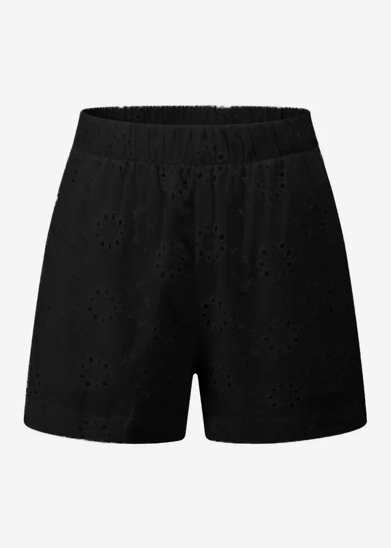 Black Lace Everyday Shorts