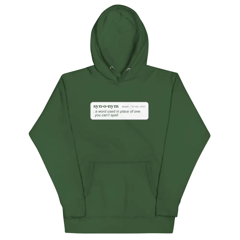 Word Definition Graphic Hoodie