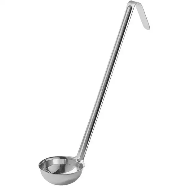 Space-Saving Single Piece Stainless Steel Ladle