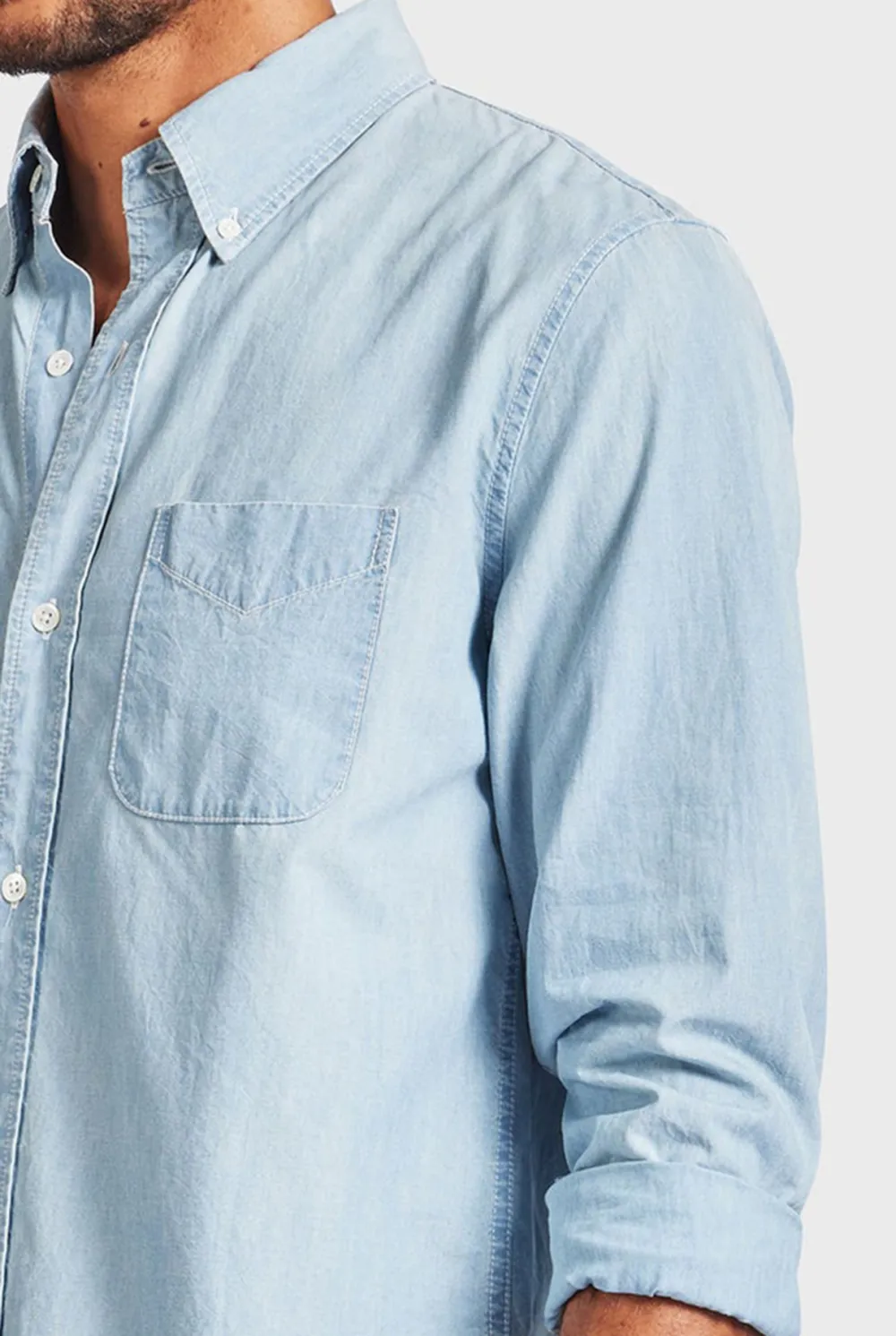 Cotton Utility Pocket Casual Button Up Shirt