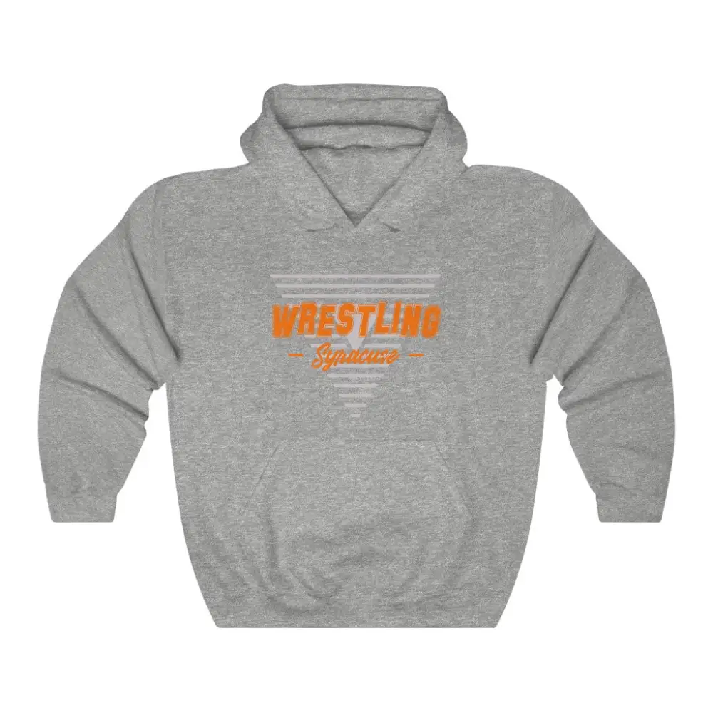 Triangle Emblem Wrestling Graphic Pullover Hoodie