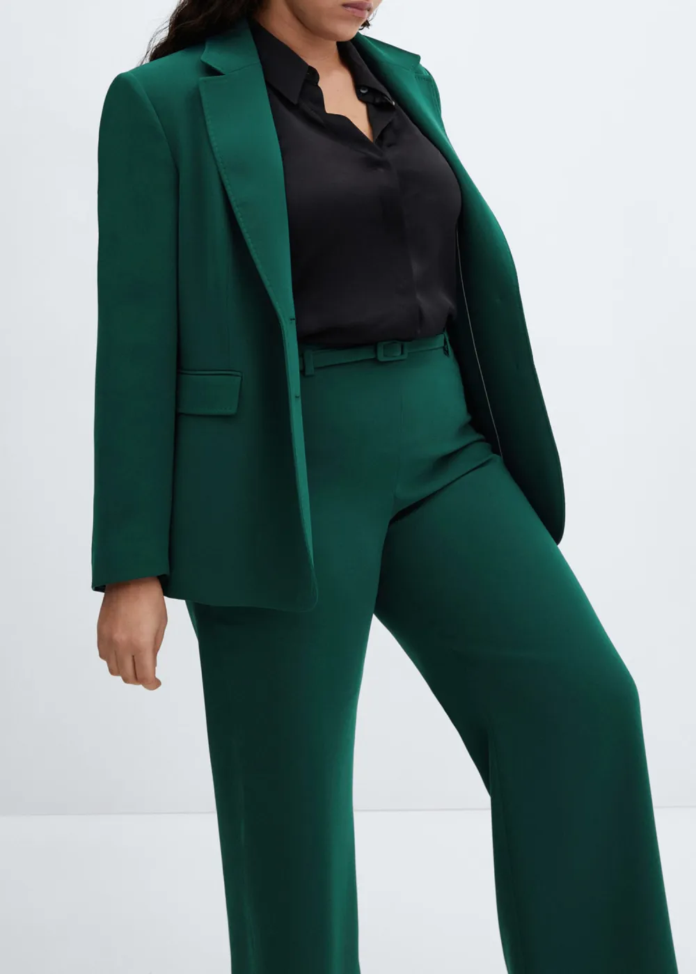 Wideleg Pants With Belt