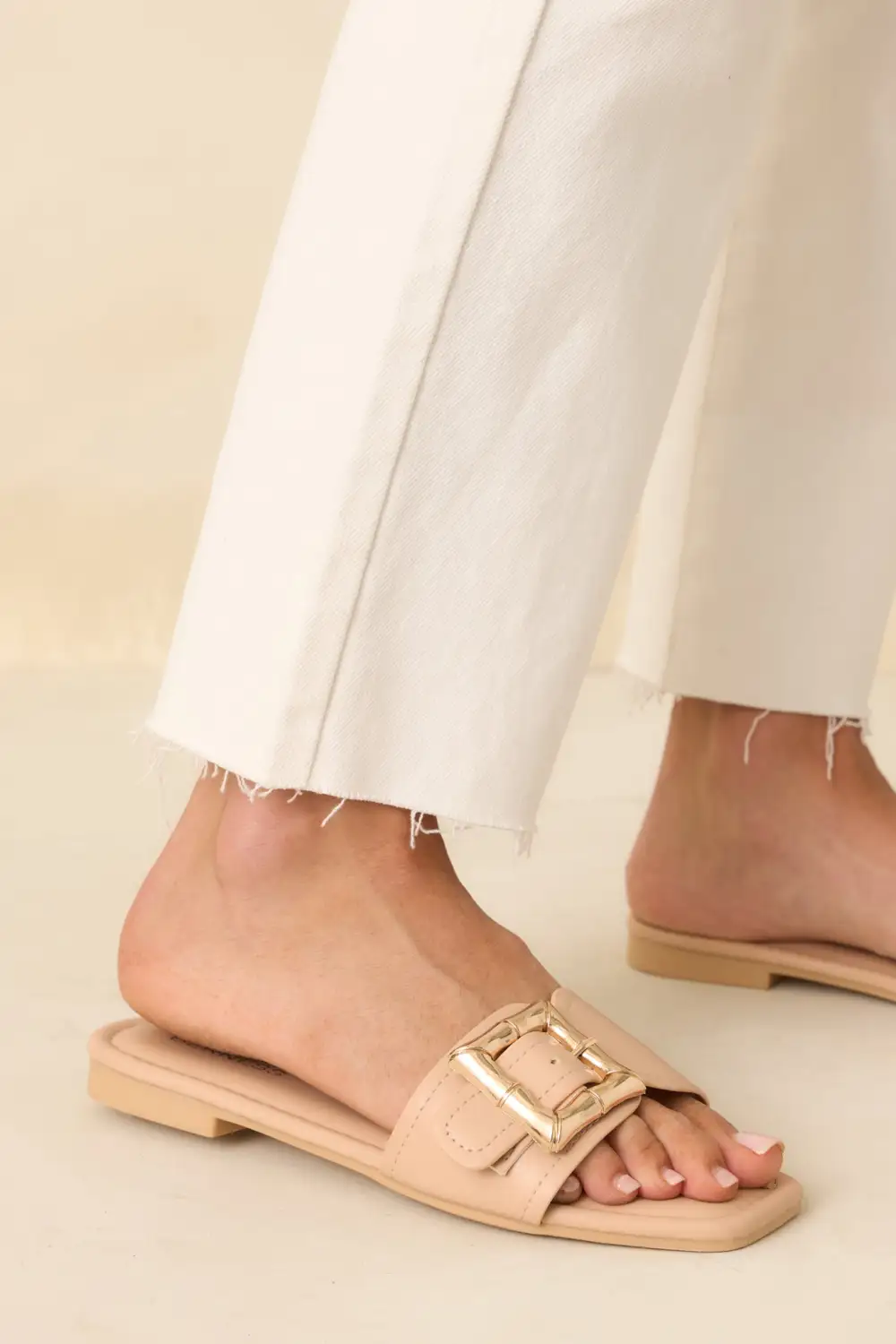 Buckle Flat Sandals