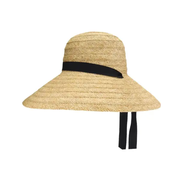 Straw Tie Band Beach Hat