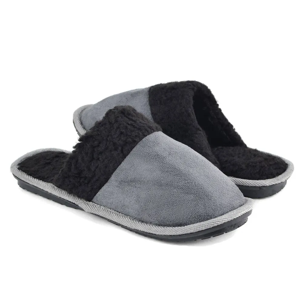 Men's Sherpa Memory Foam Slippers