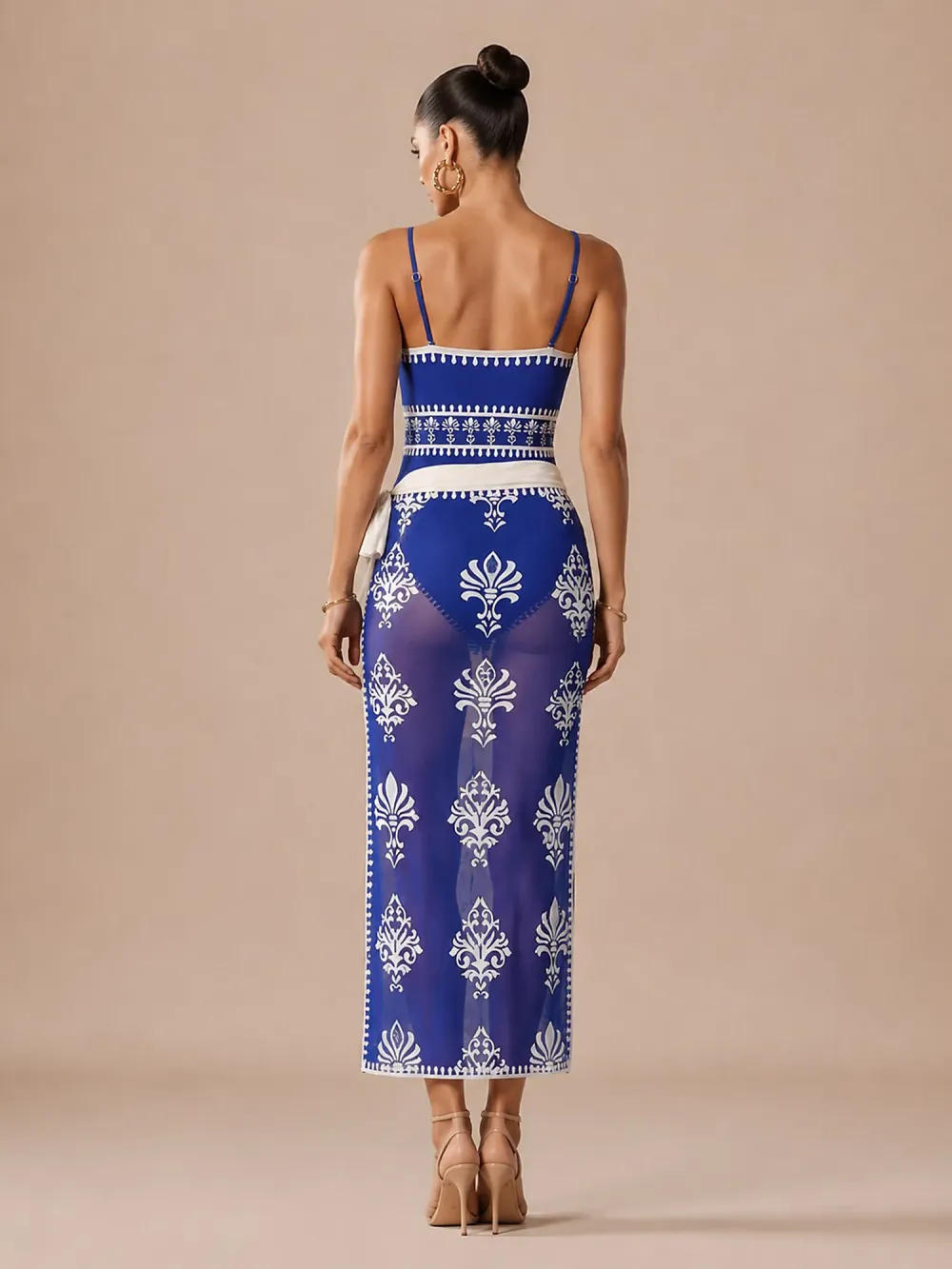 Nora Ethnic-style Printed Swimsuit Set