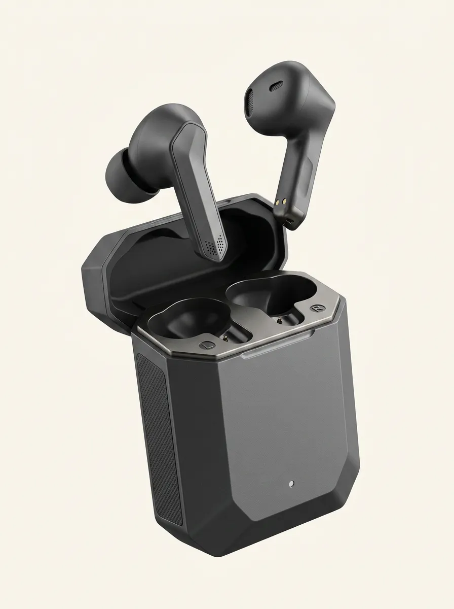 Portable Geometric Wireless Earbuds