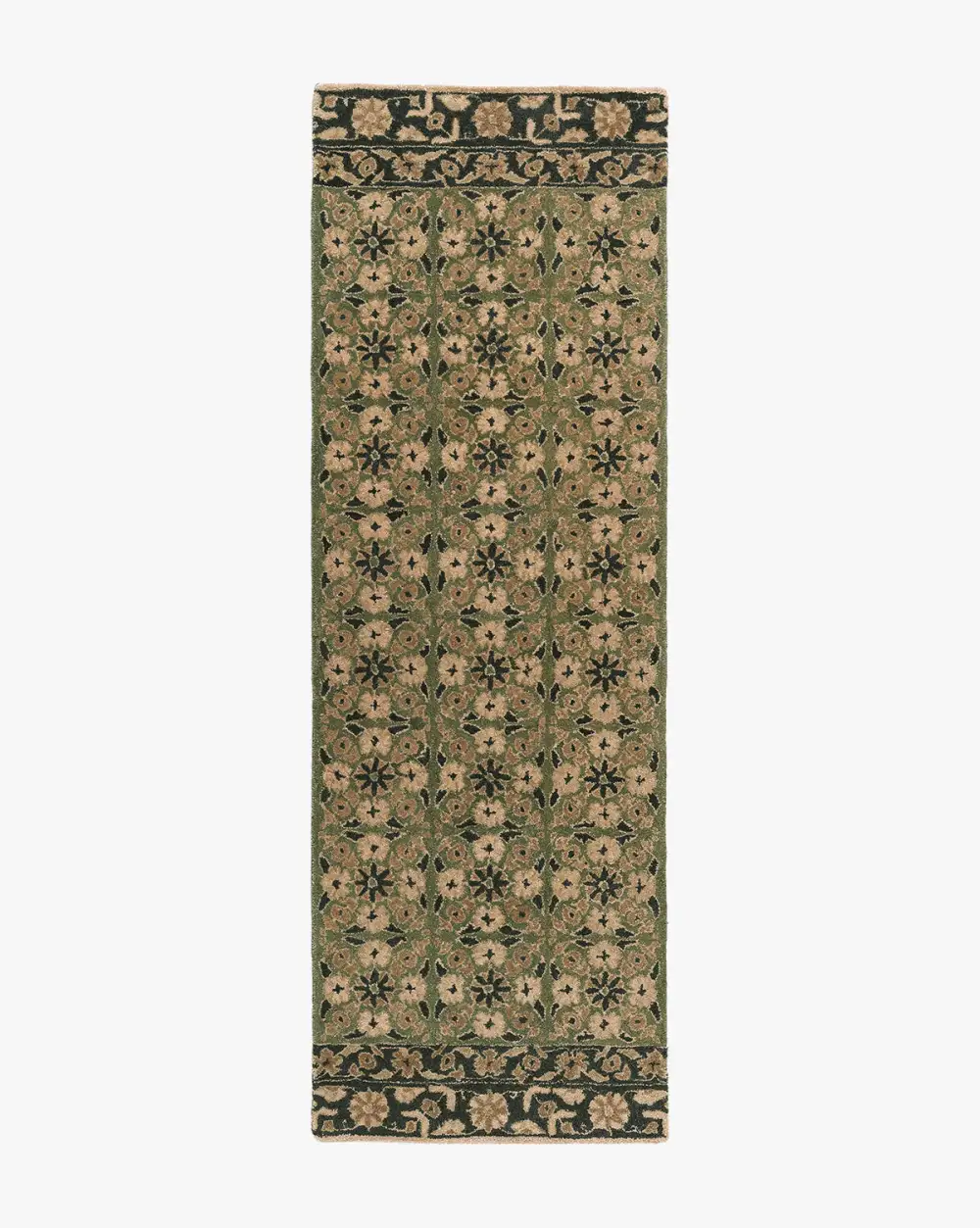 Plush-Pile Hand-Tufted Wool Area Rug