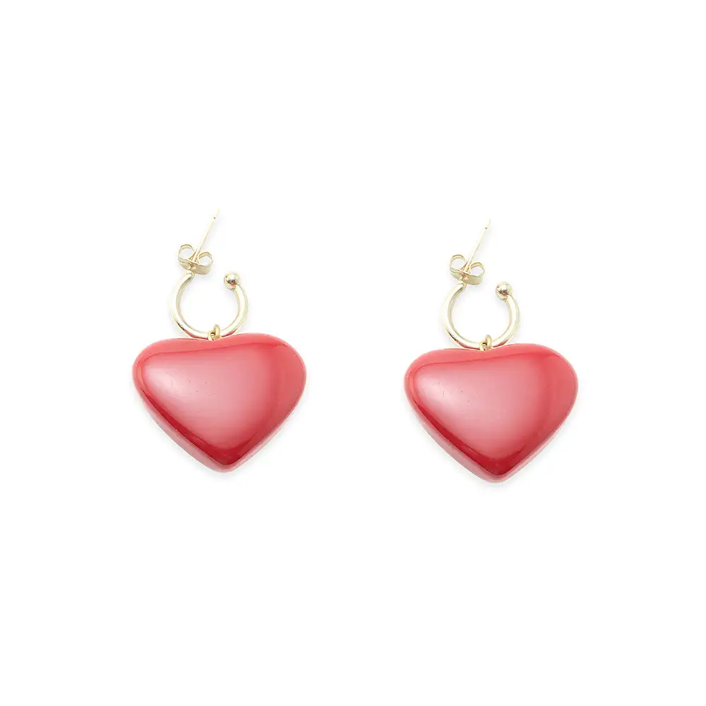 Radiant Crisp Artful Heart Earrings