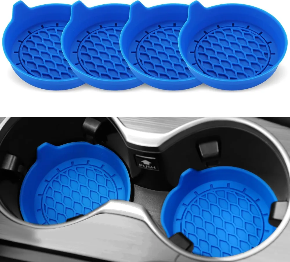 Non Slip Car Cup Holder Coaster Set