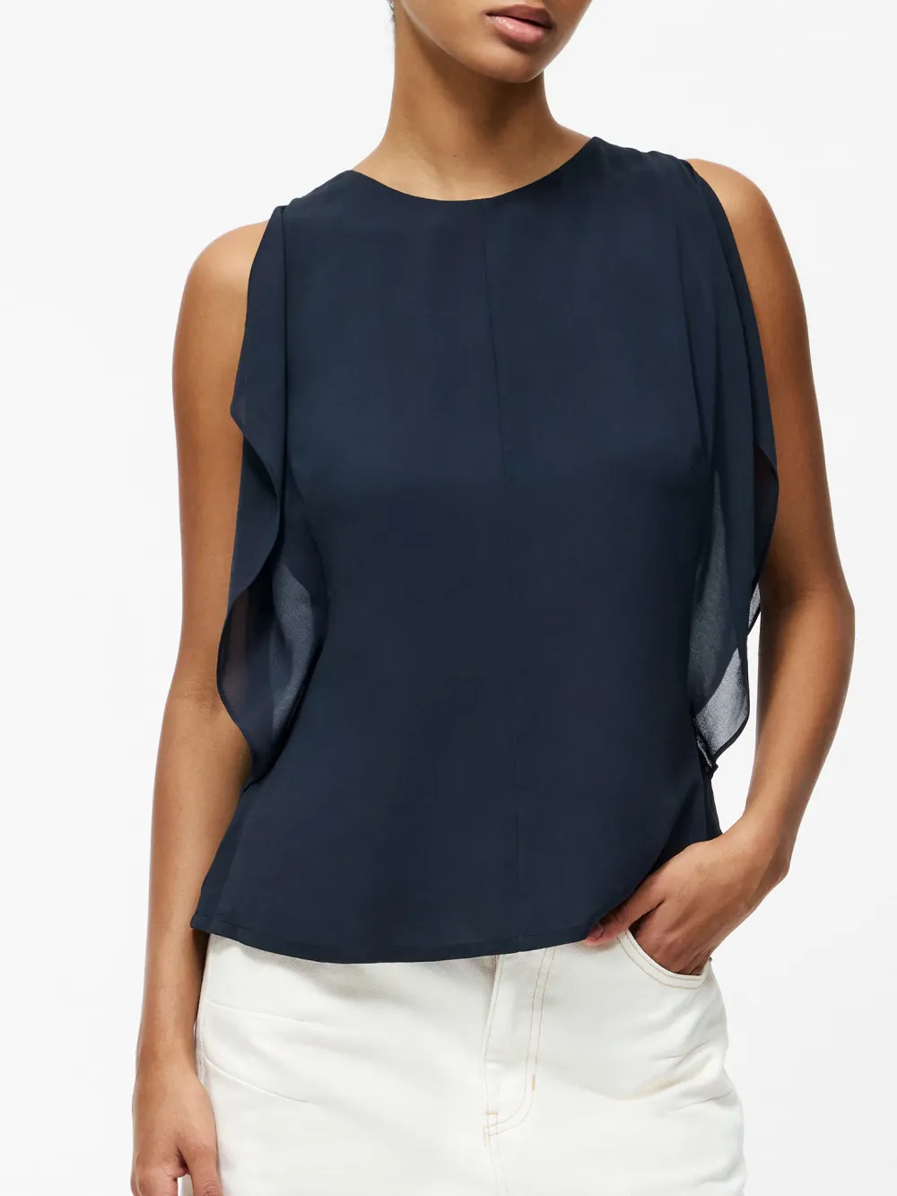 Casual All-Match Solid Color Sleeveless Top