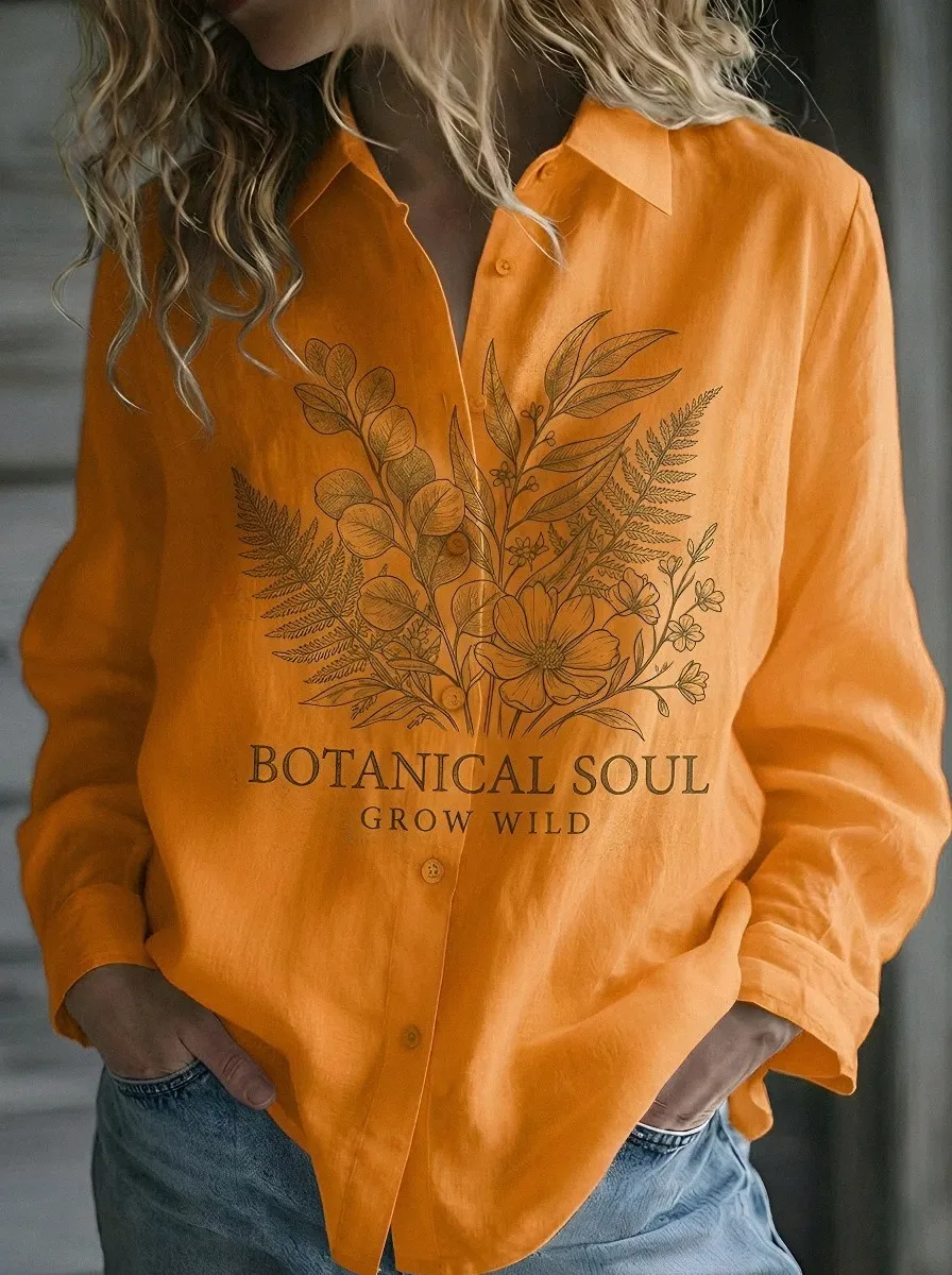 Botanical Soul Wildflower Casual Shirt