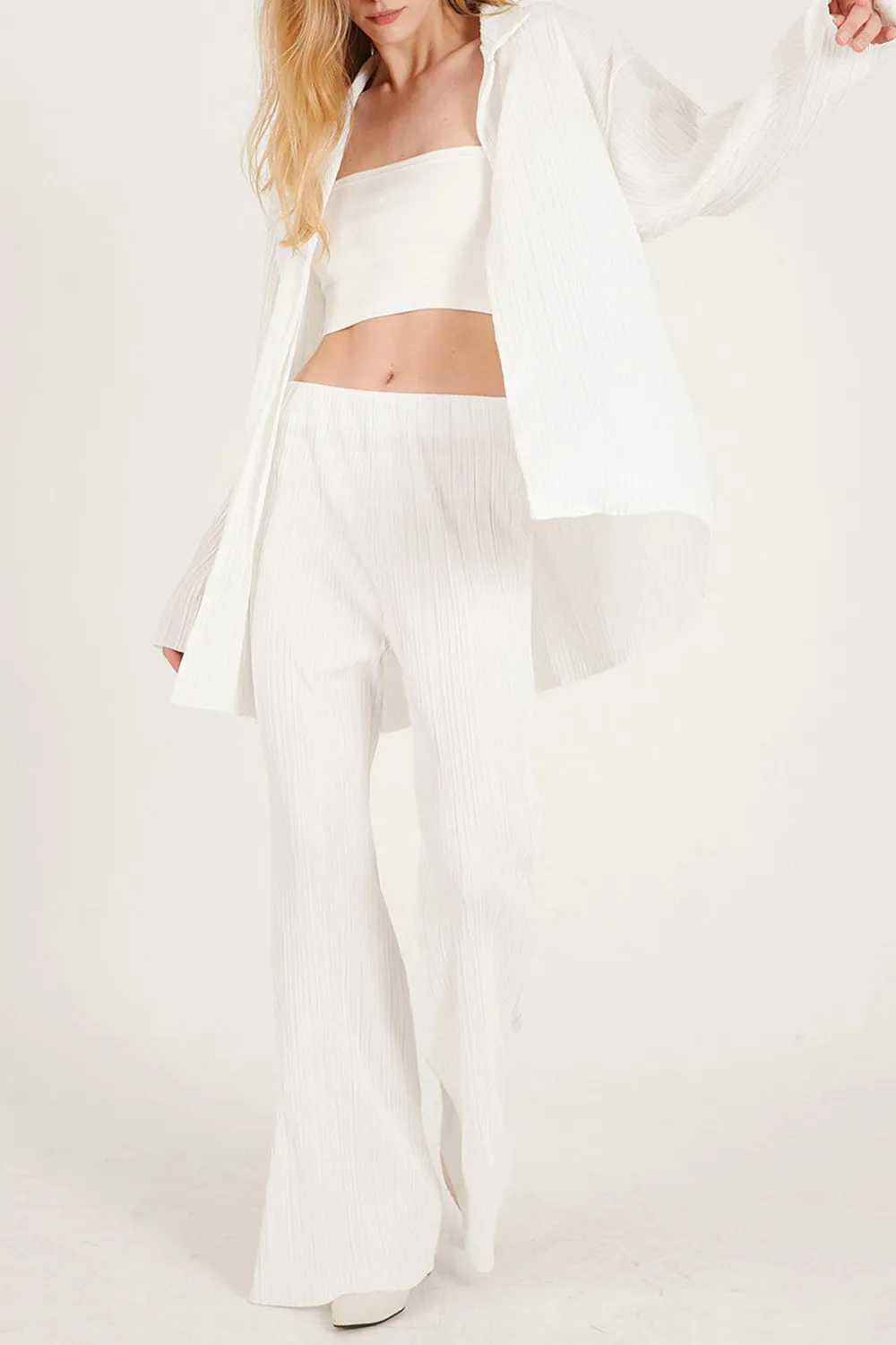 Oversized Plisse Shirt