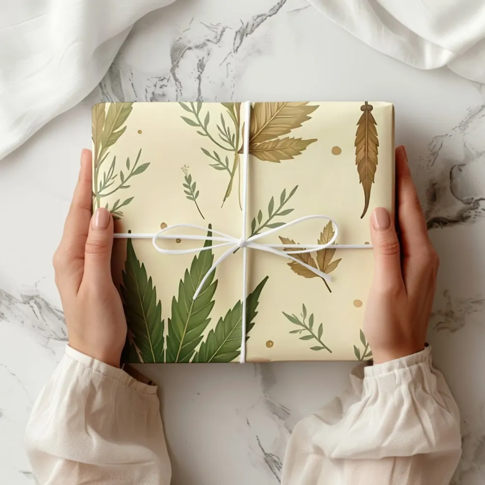 Botanical Leaf Wrapping Paper
