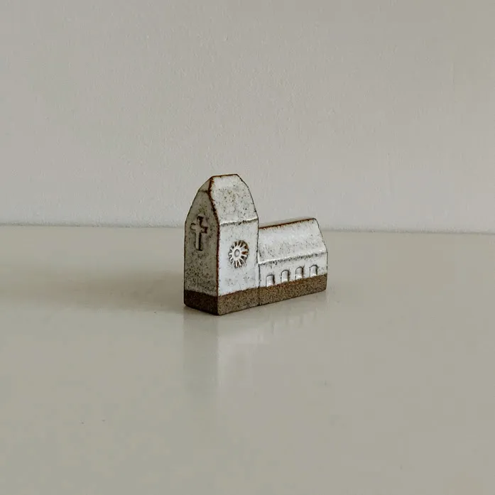 Handcrafted Ceramic Church Ornament
