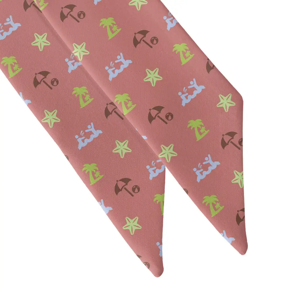 Beach With Friends Design Hair Scarf
