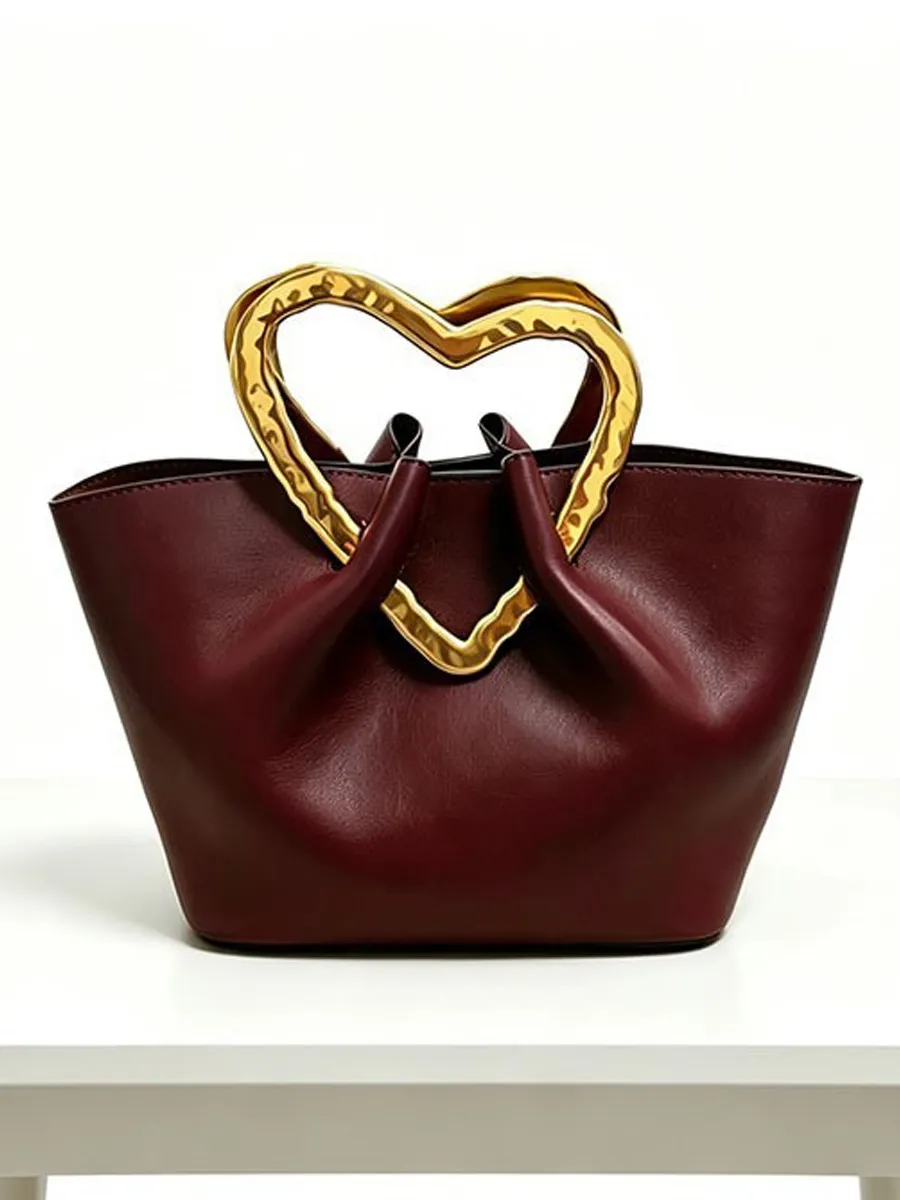 Sienna Exquisite Burgundy Soft Leather Tote Bag