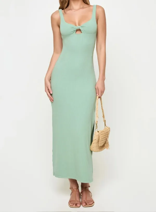 Twist Cutout Maxi Dress