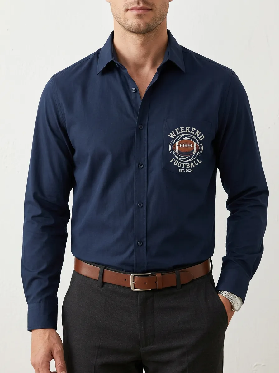 Football Graphic Casual Shirt