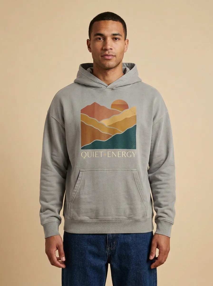 Nature Quiet Energy Mountain Sunset Landscape Hoodie