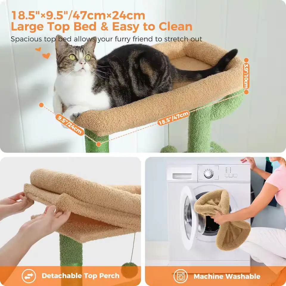 Cozy Feline Resting Structure Plush Cat Tree