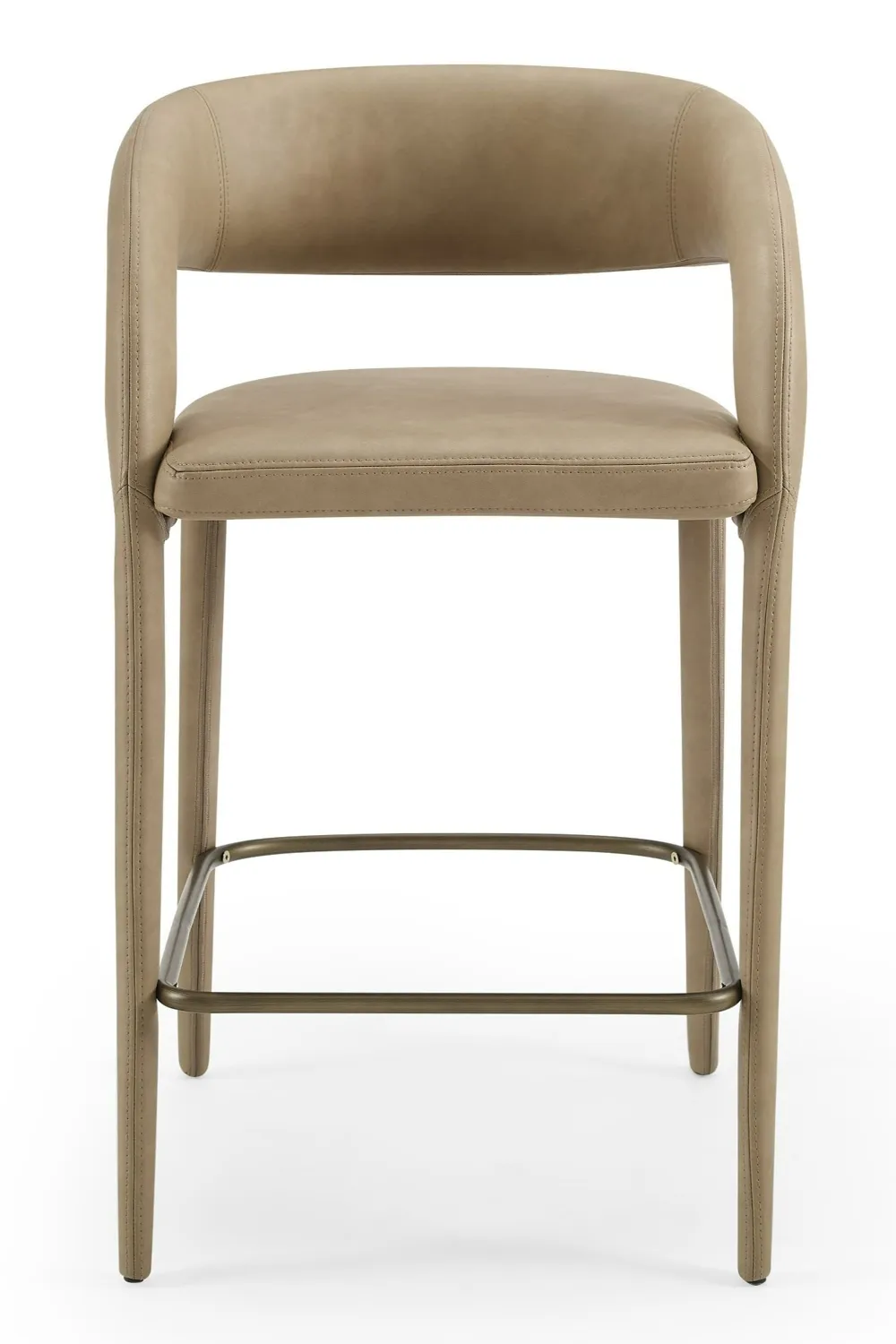 Dining Leather Vegan-Leather Counter Stool