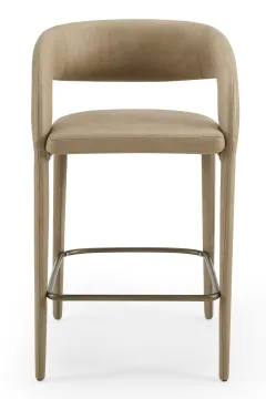 Dining Leather Vegan-Leather Counter Stool