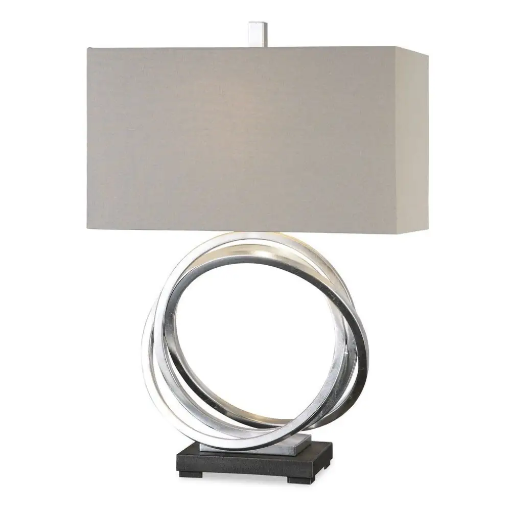 Metal Iron Linen Table Lamp