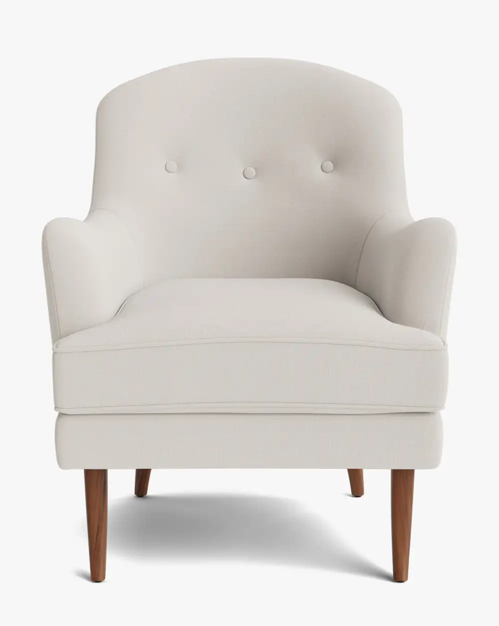 Tufted Wood Lounge Chair