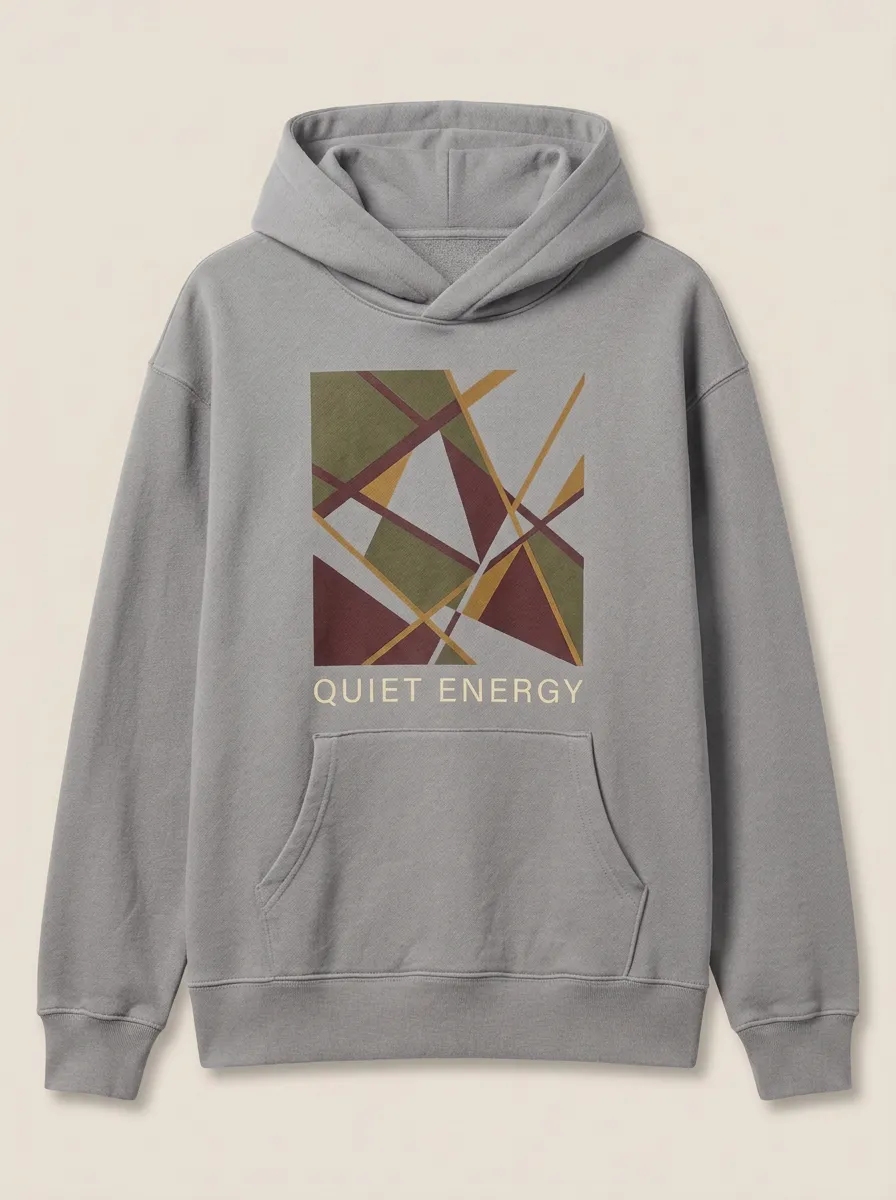 Everyday Quiet Energy Geometric Abstract Hoodie