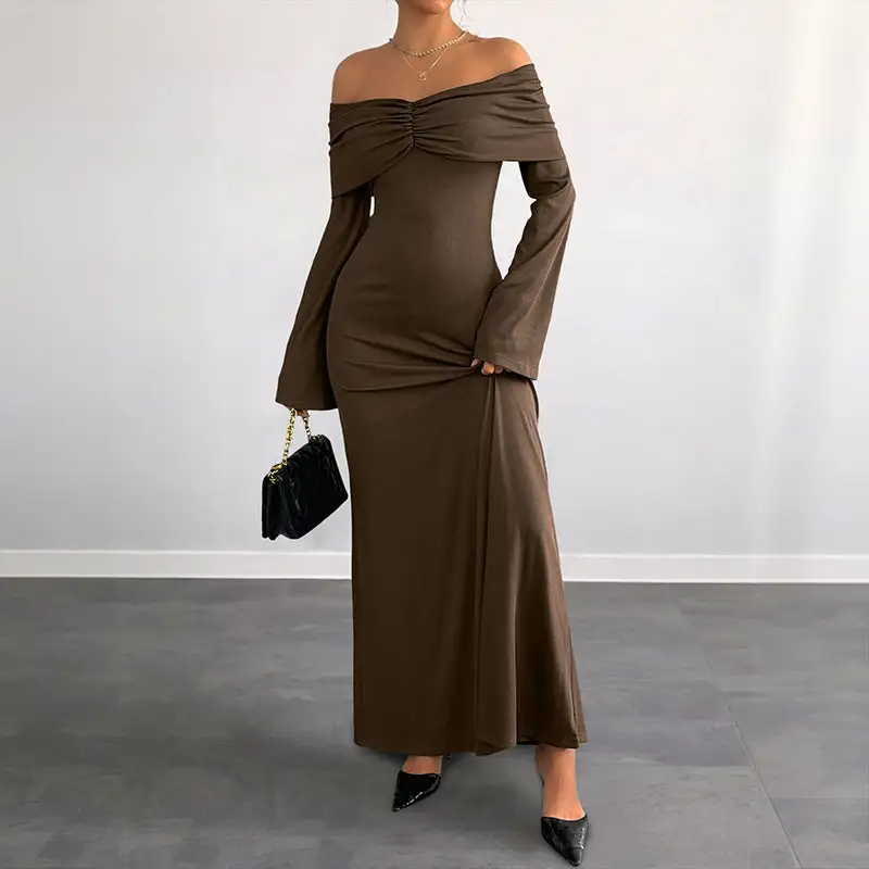 Women's Long-Sleeve Bridal Maxi Dress
