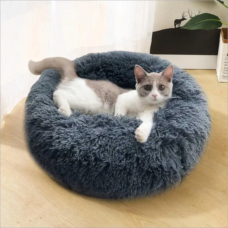 Plush Round Pet Bed