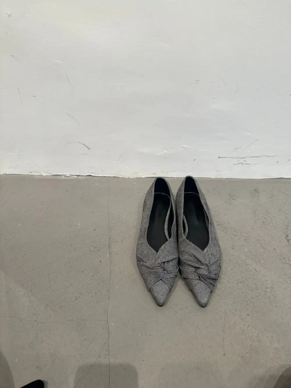 Tailored Structured Faux Leather Everyday Flats