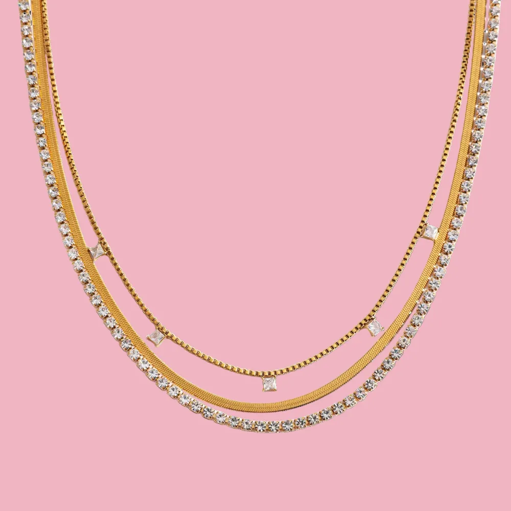 Zirconia Tennis Necklace