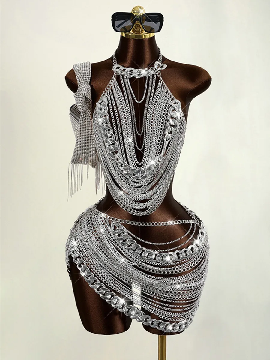 Ingrid Metal Chain Two Piece Set