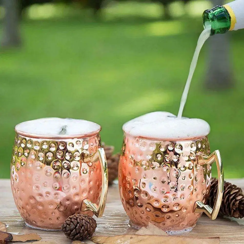 Copper Plated Drinkware Set