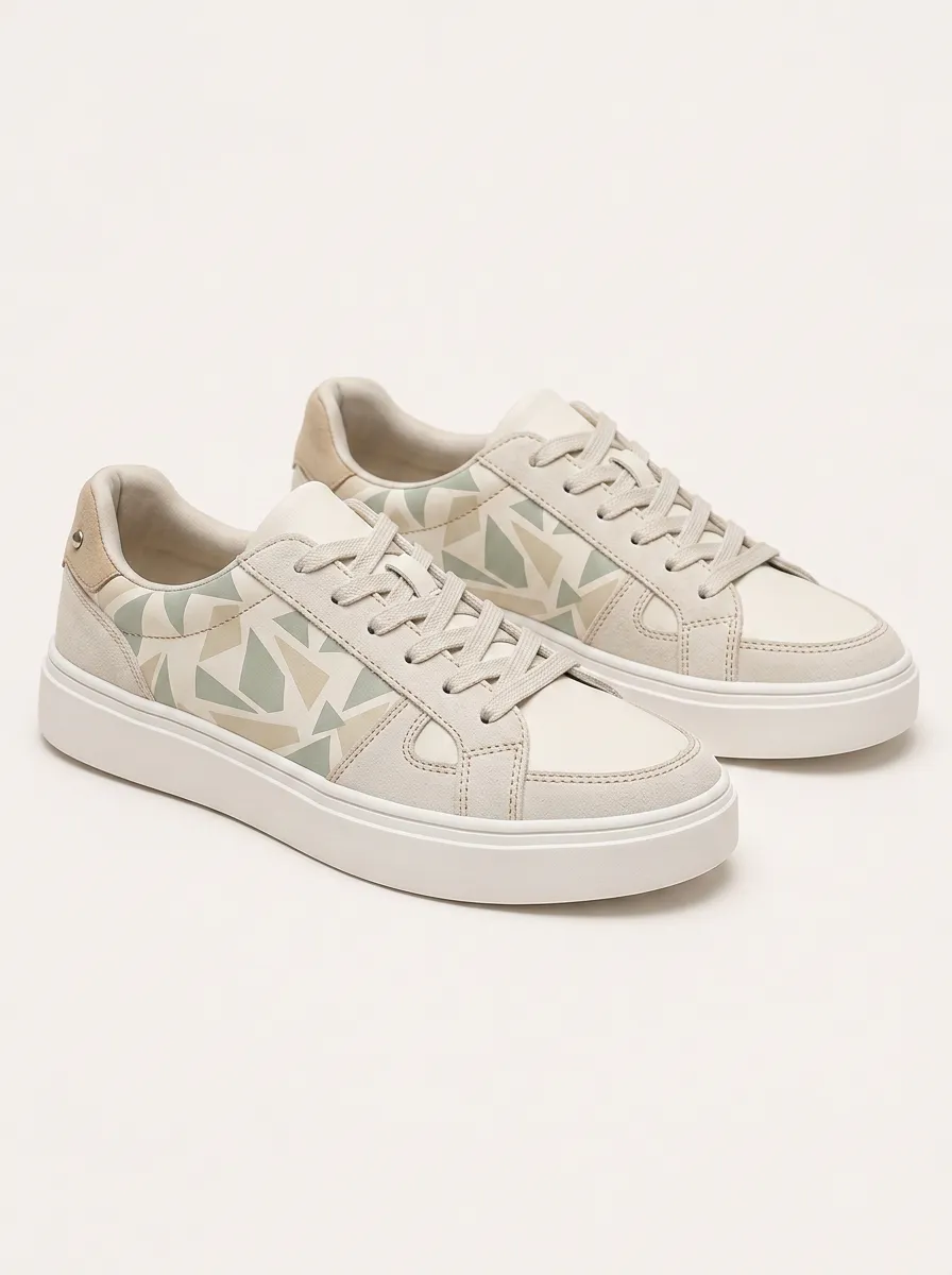 Men's Geometric Pattern Patterned Casual Skate Shoes