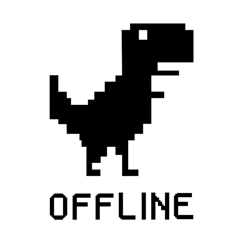 Retro Pixelated Dinosaur Print Short-Sleeved Shirt