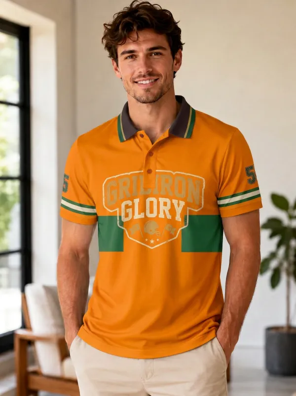 Men's Heritage Gridiron Helmet Polo Shirt