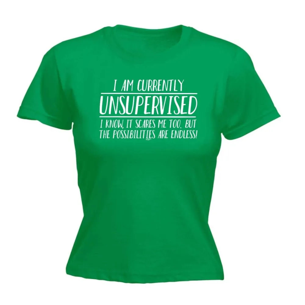 Unsupervised Mood Graphic Fitted Tee