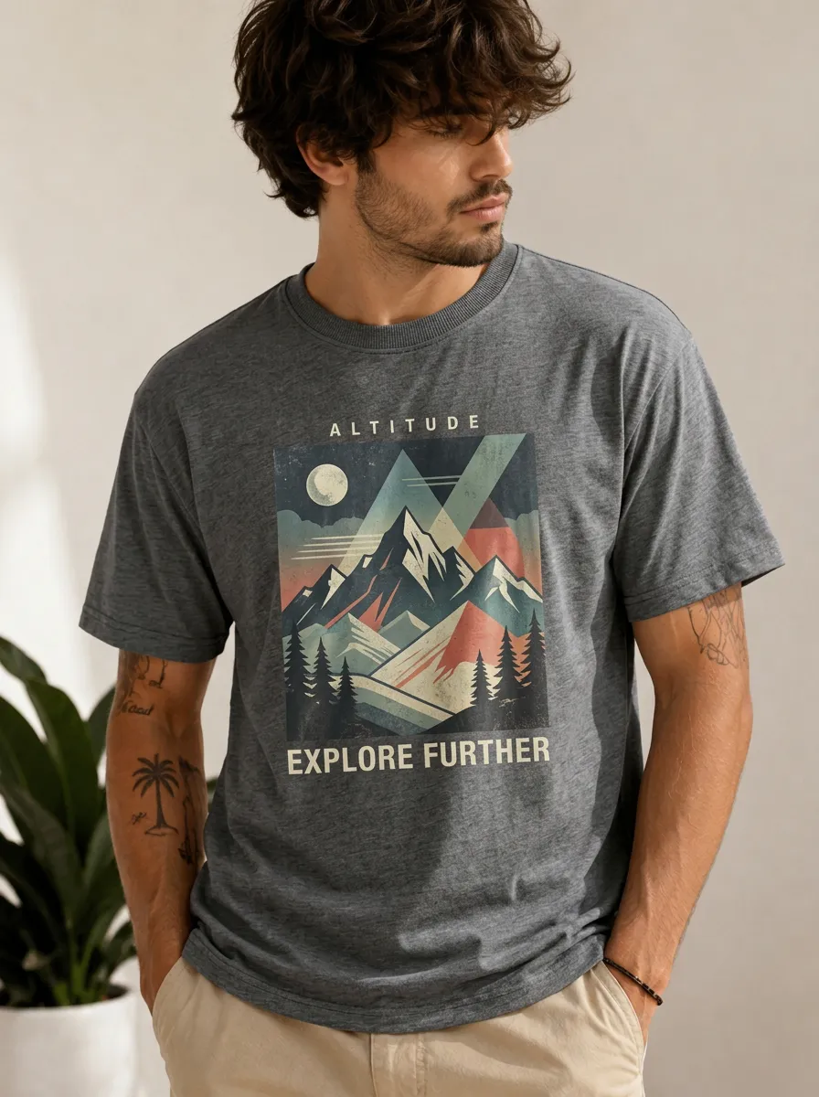 Men's High Trail Mountain Printed T-Shirt