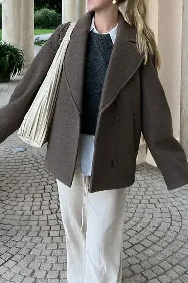 Cropped Wool Classic Jacket
