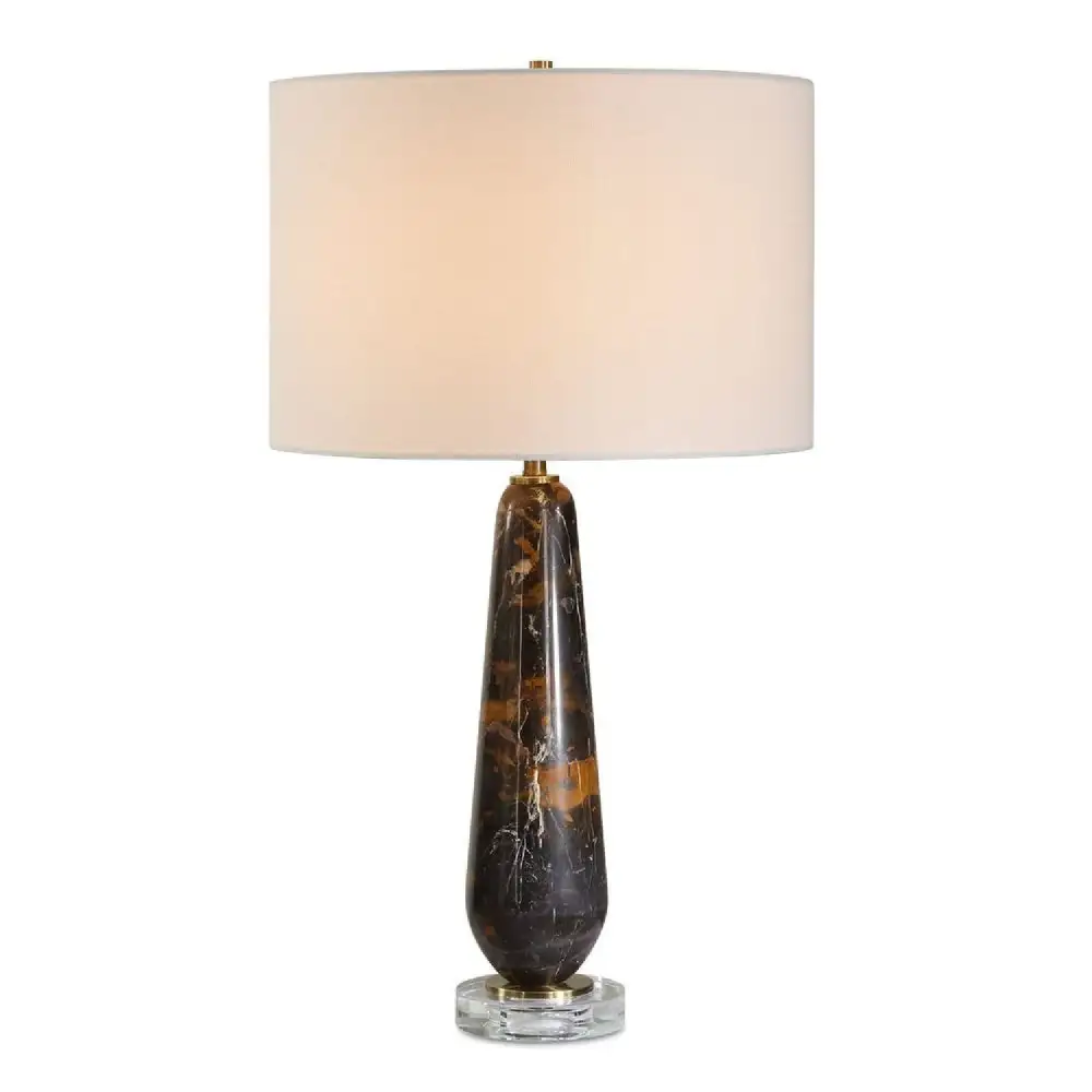 Dark Marble Table Lamp