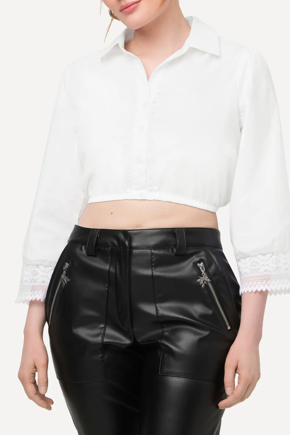 Short Lace Cuff Shirt