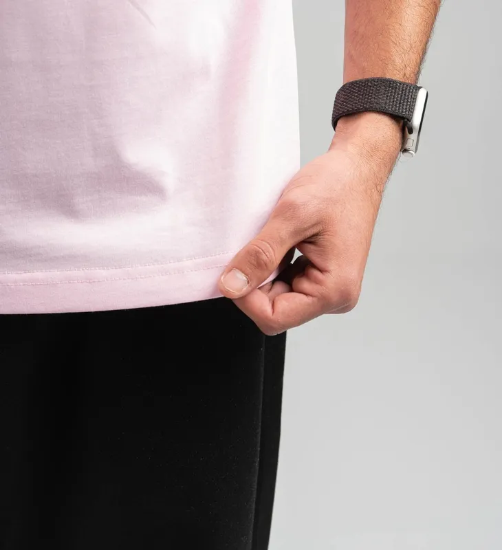 Pink Soft Cotton Crewneck Tee