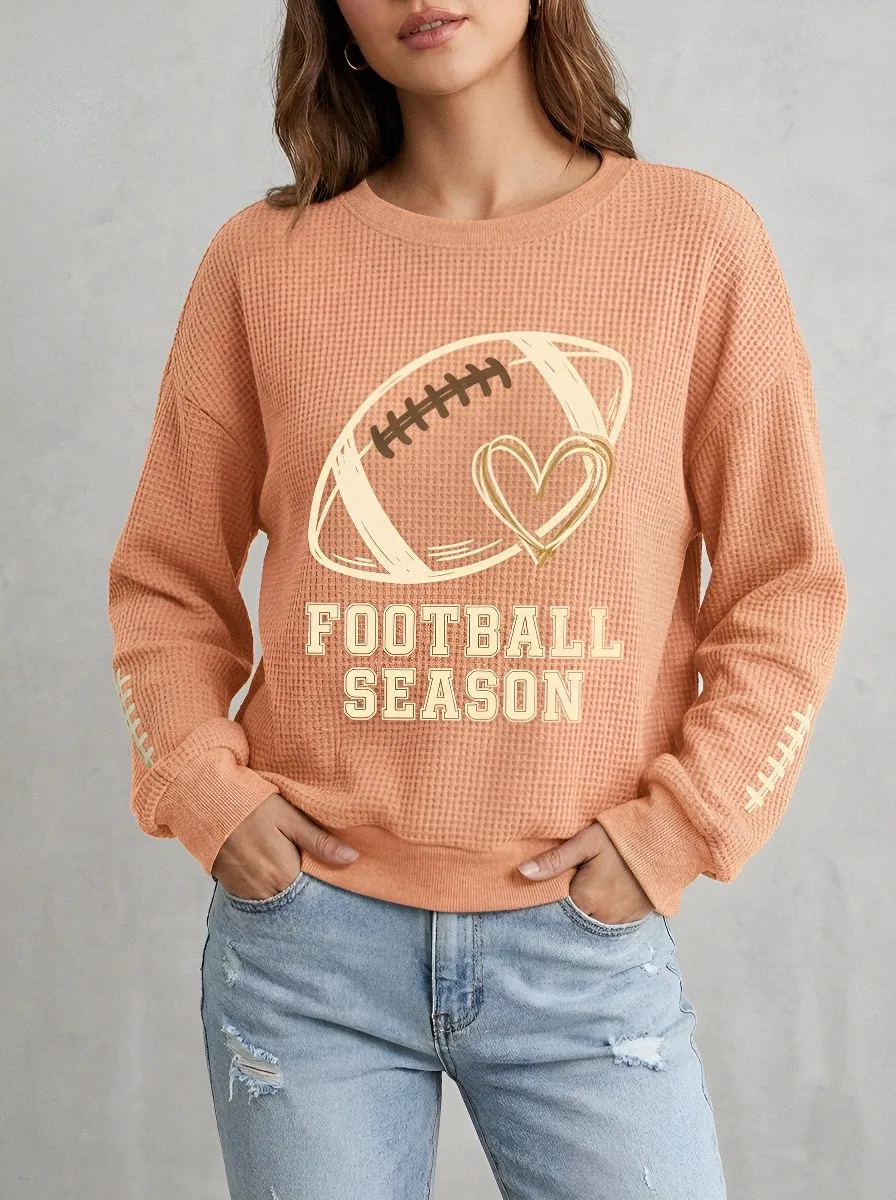 Football Graphic Casual Hoodie