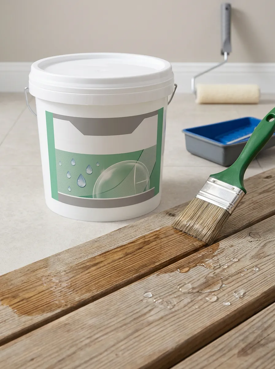 Wood-Surface Clear Waterproof Coating for Repair Projects